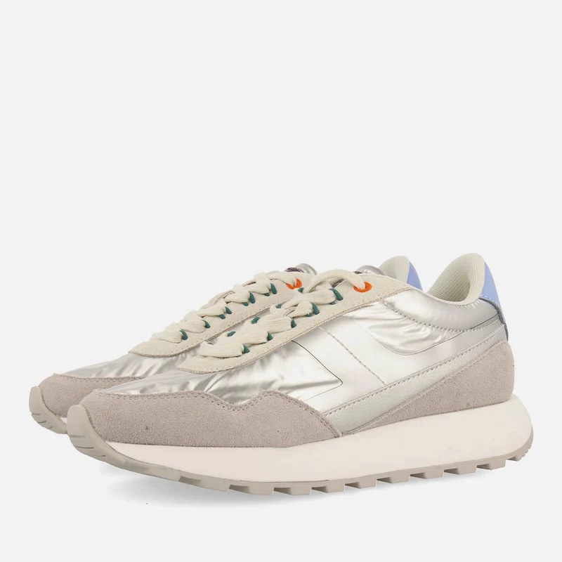 METALLIC LEATHER SNEAKERS PRAESTO