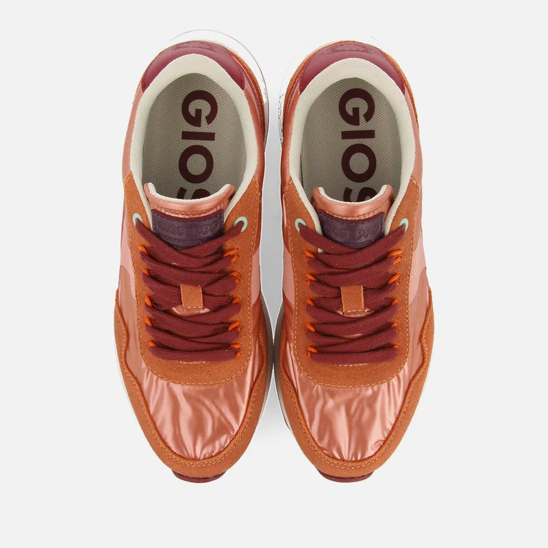 METALLIC LEATHER SNEAKERS PRAESTO