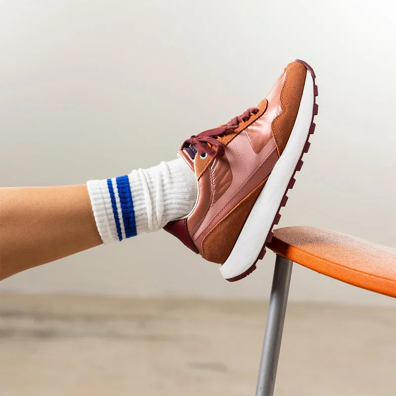 METALLIC LEATHER SNEAKERS PRAESTO