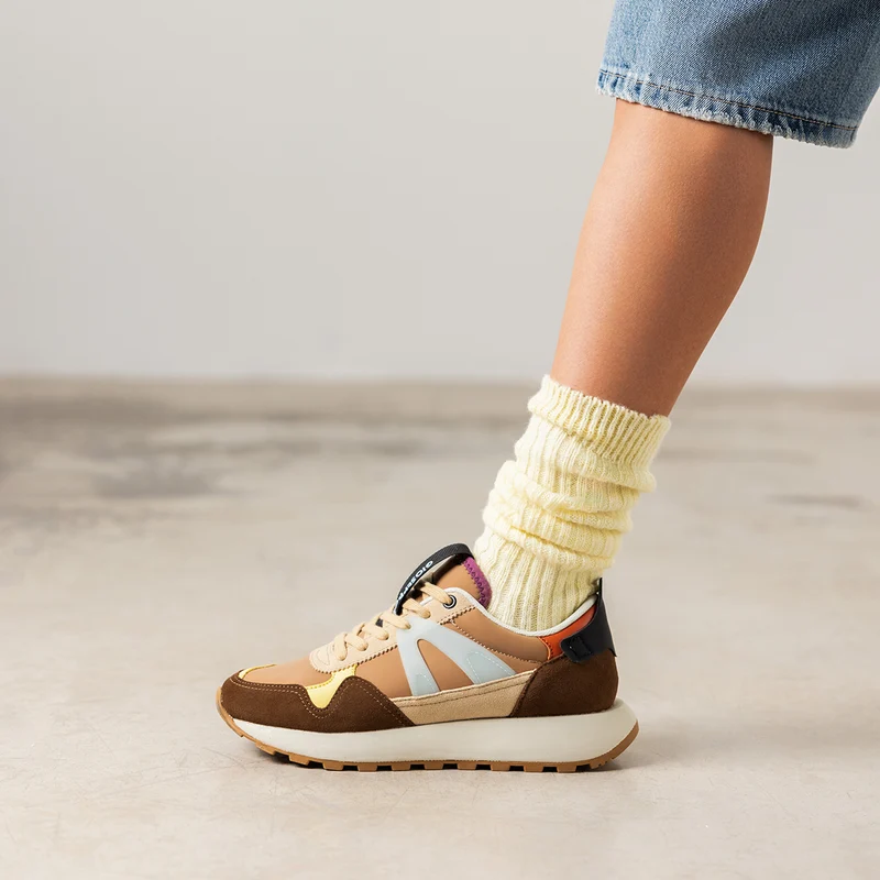MULTICOLOUR LEATHER SNEAKERS VESTAL