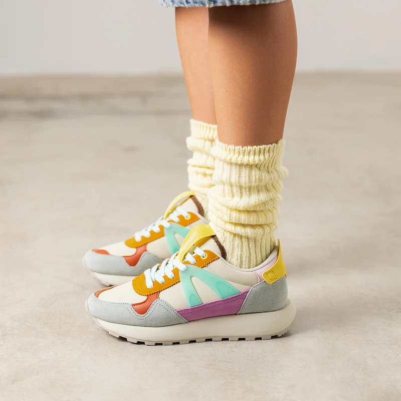MULTICOLOUR LEATHER SNEAKERS VESTAL