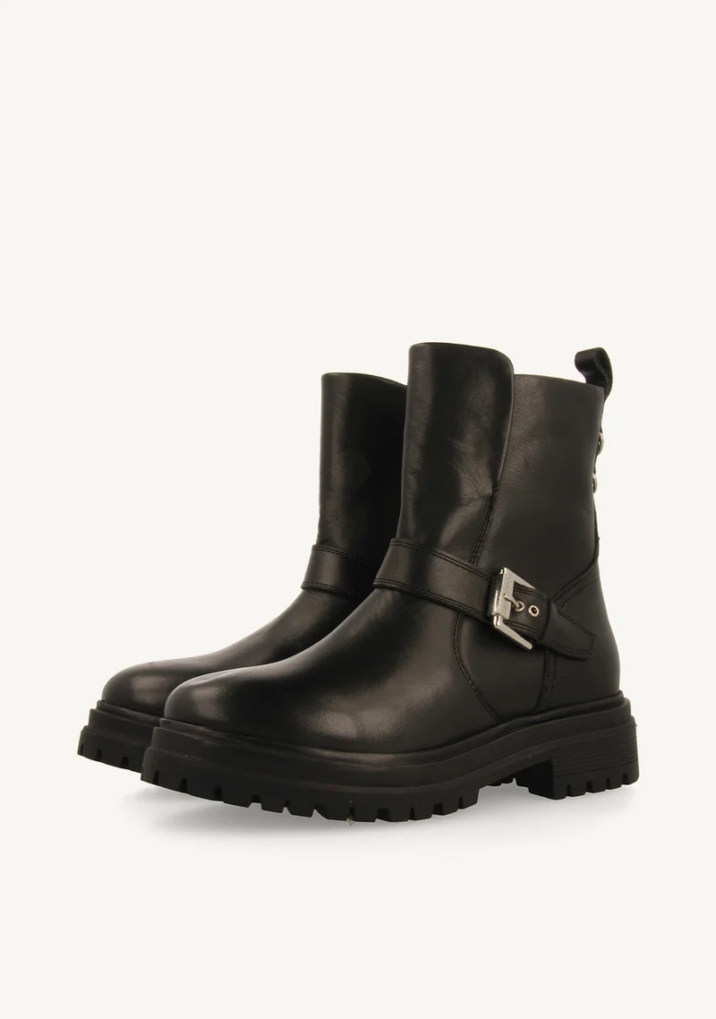 LEATHER BIKER BOOTS SIBIRIAN