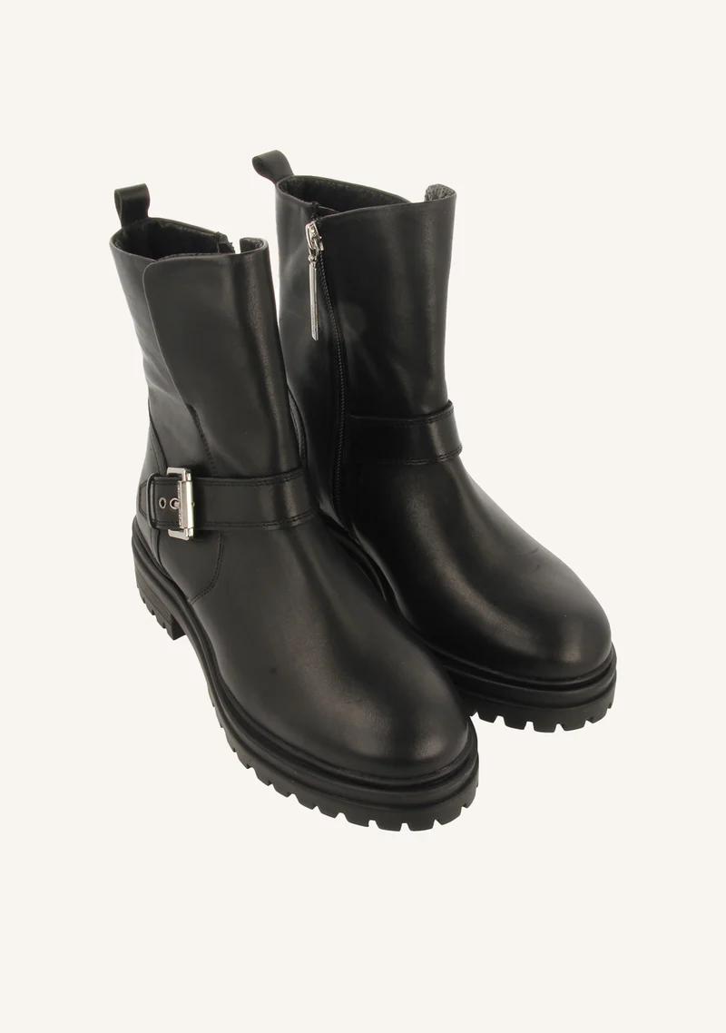 LEATHER BIKER BOOTS SIBIRIAN