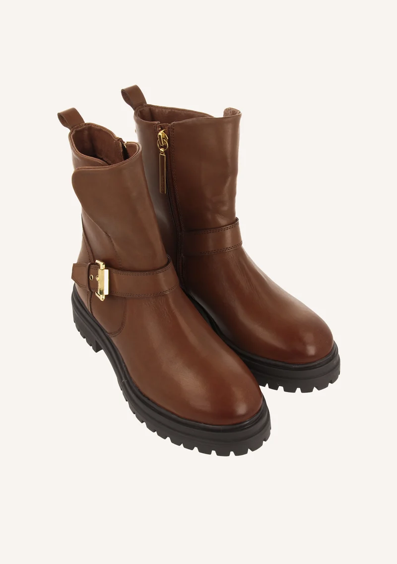 LEATHER BIKER BOOTS SIBIRIAN