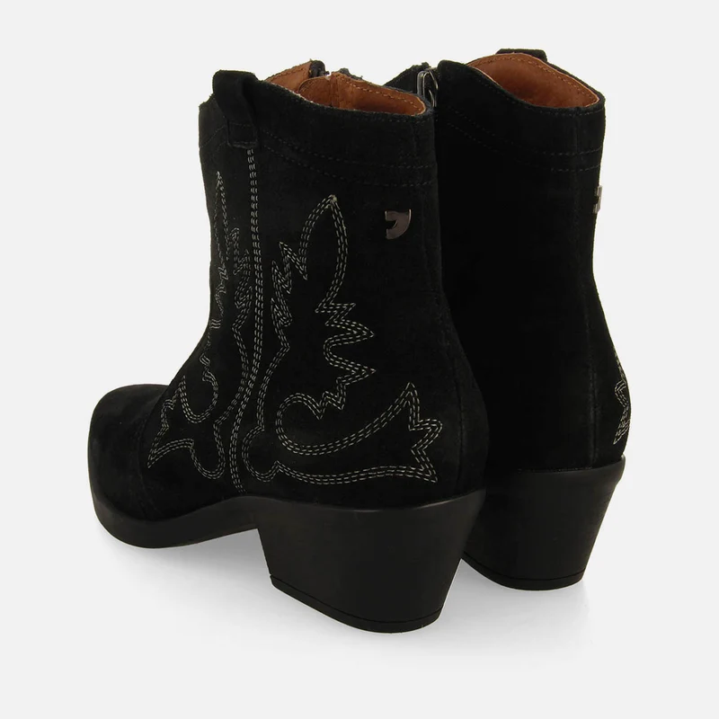COWBOY BOOTS WITH HEEL IN SUEDE LEATHER LENZING