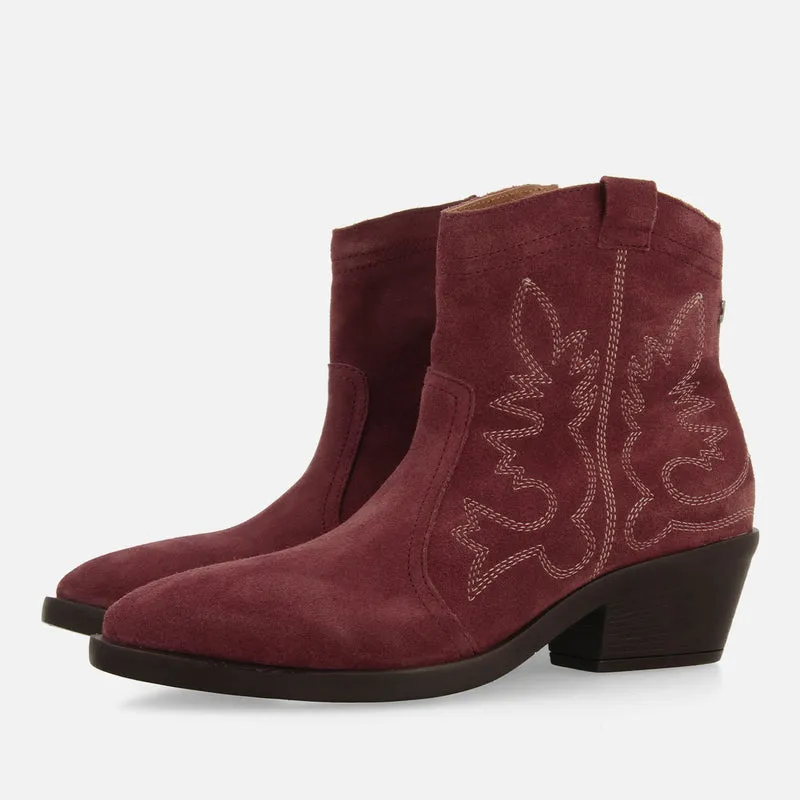 COWBOY BOOTS WITH HEEL IN SUEDE LEATHER LENZING