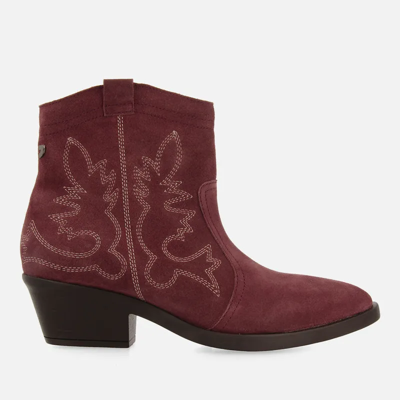 COWBOY BOOTS WITH HEEL IN SUEDE LEATHER LENZING