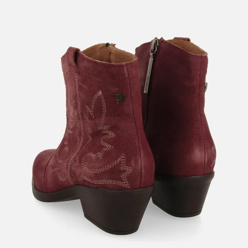 COWBOY BOOTS WITH HEEL IN SUEDE LEATHER LENZING