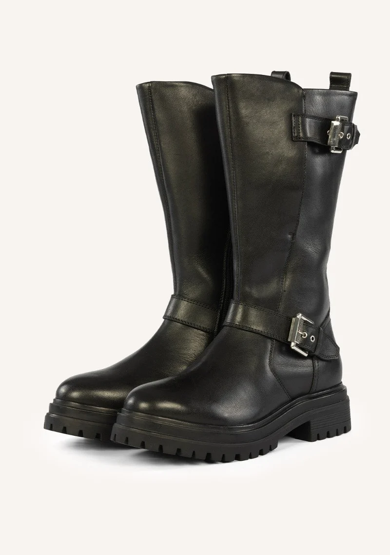 LEATHER BIKER BOOTS NOVAKY