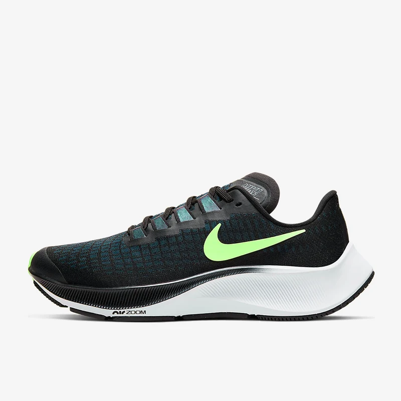 Nike Boys Air Zoom Pegasus 37 - Ã‚Â Black/Lime Blast-Valerian Blue