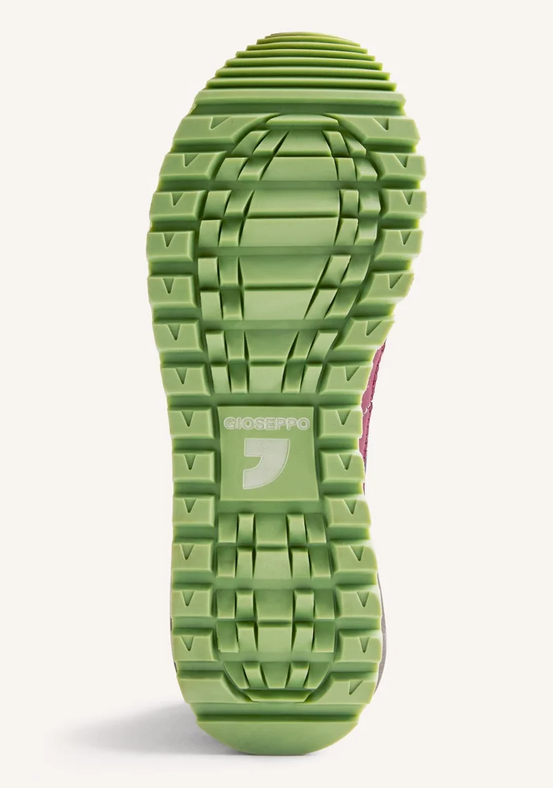 LEATHER AND NYLON SNEAKERS FORADA