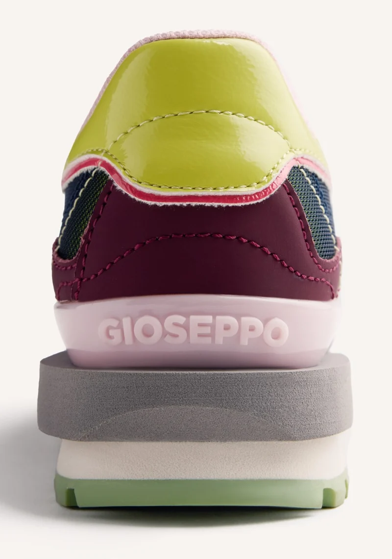 LEATHER AND NYLON SNEAKERS FORADA