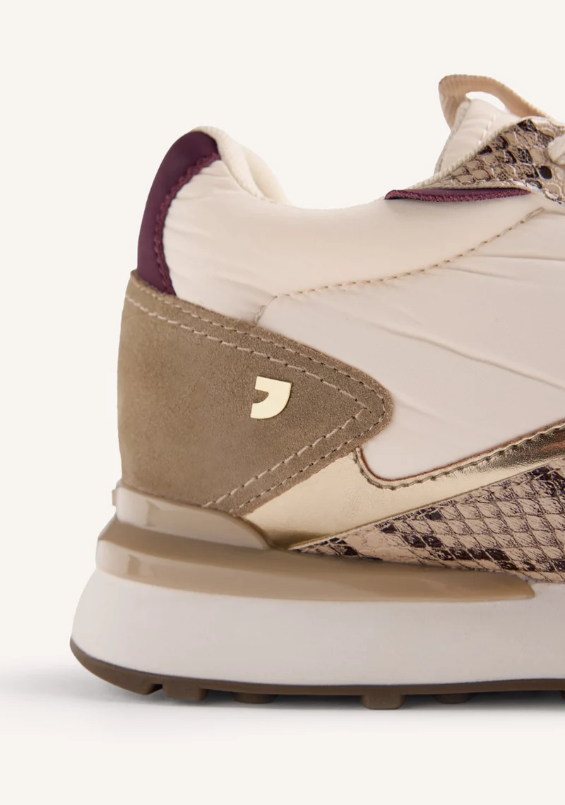 WEDGE LEATHER SNEAKERS HEMLOCK
