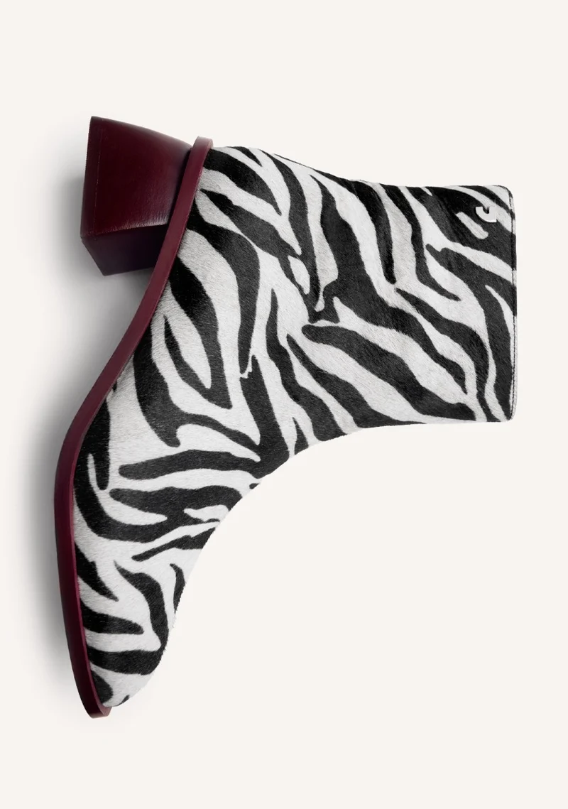 ANIMAL PRINT LEATHER BOOTS REMER