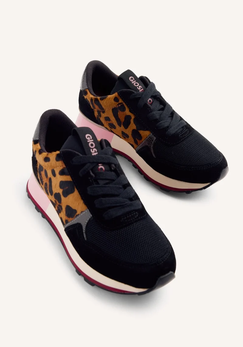 ANIMAL PRINT LEATHER SNEAKERS CHESANING