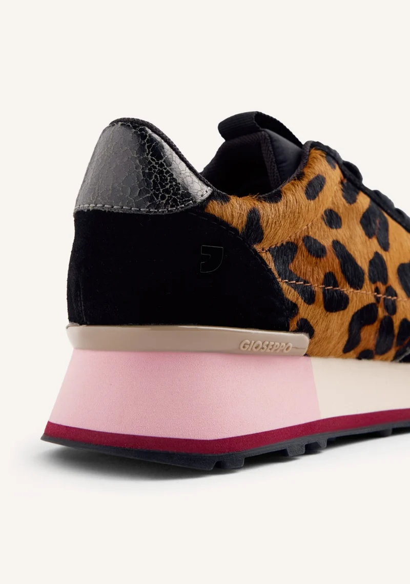 ANIMAL PRINT LEATHER SNEAKERS CHESANING