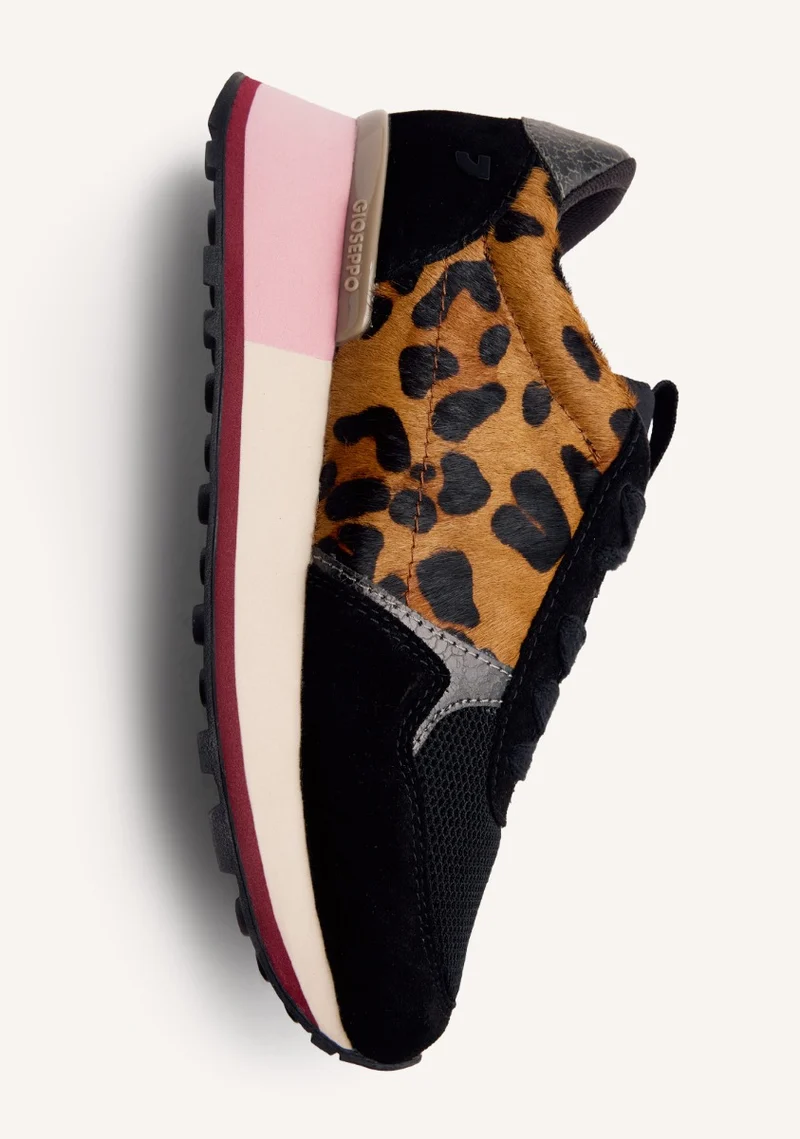 ANIMAL PRINT LEATHER SNEAKERS CHESANING