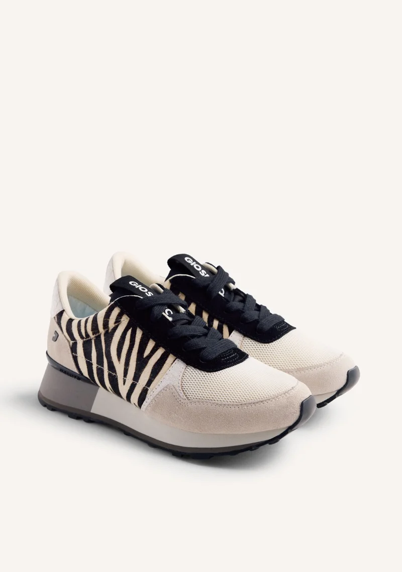 ANIMAL PRINT LEATHER SNEAKERS CHESANING