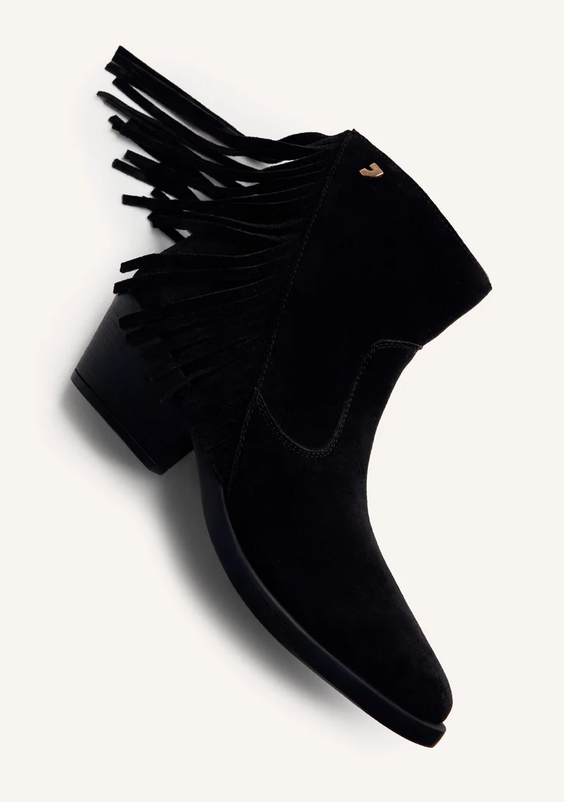 LEATHER FRINGES ANIMAL PRINTBOY BOOTS EITZEN