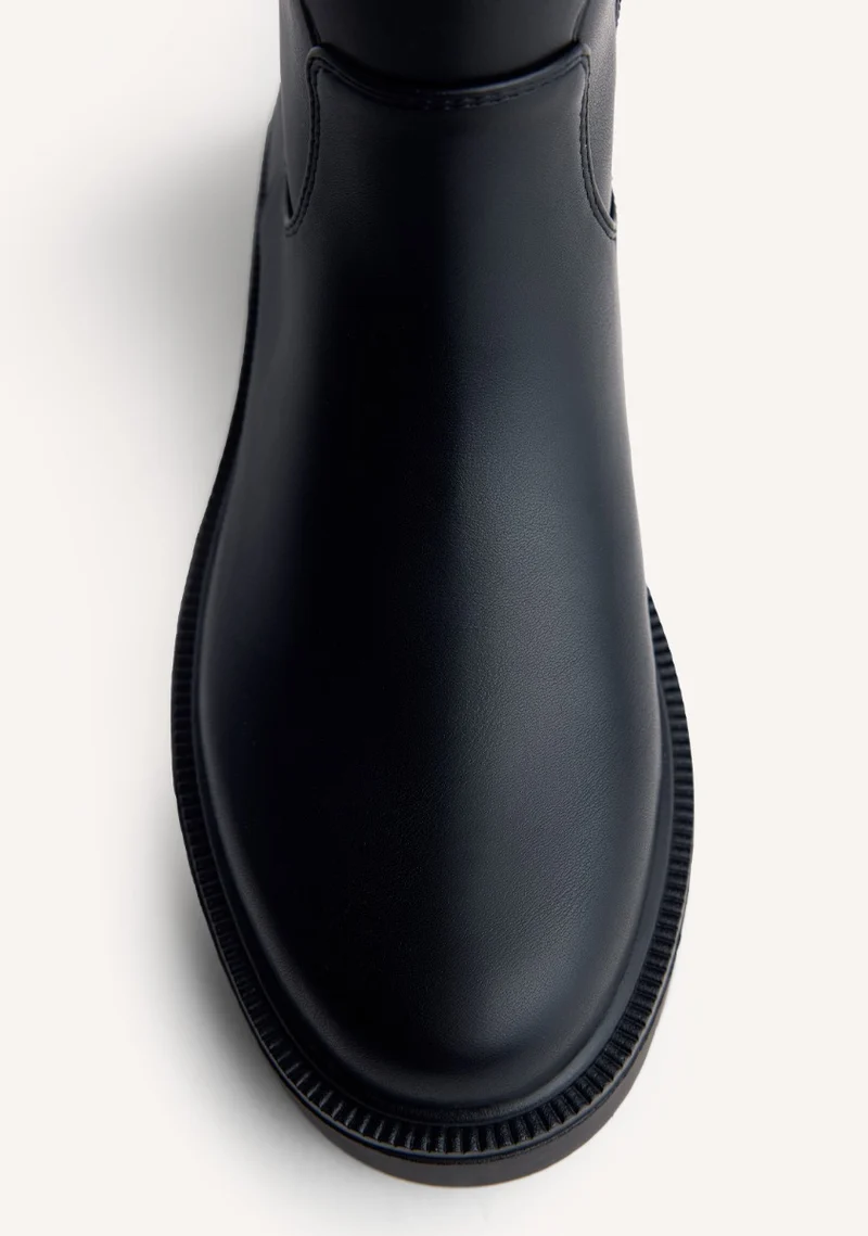 LEATHER BIKER BOOTS PETOSKEY