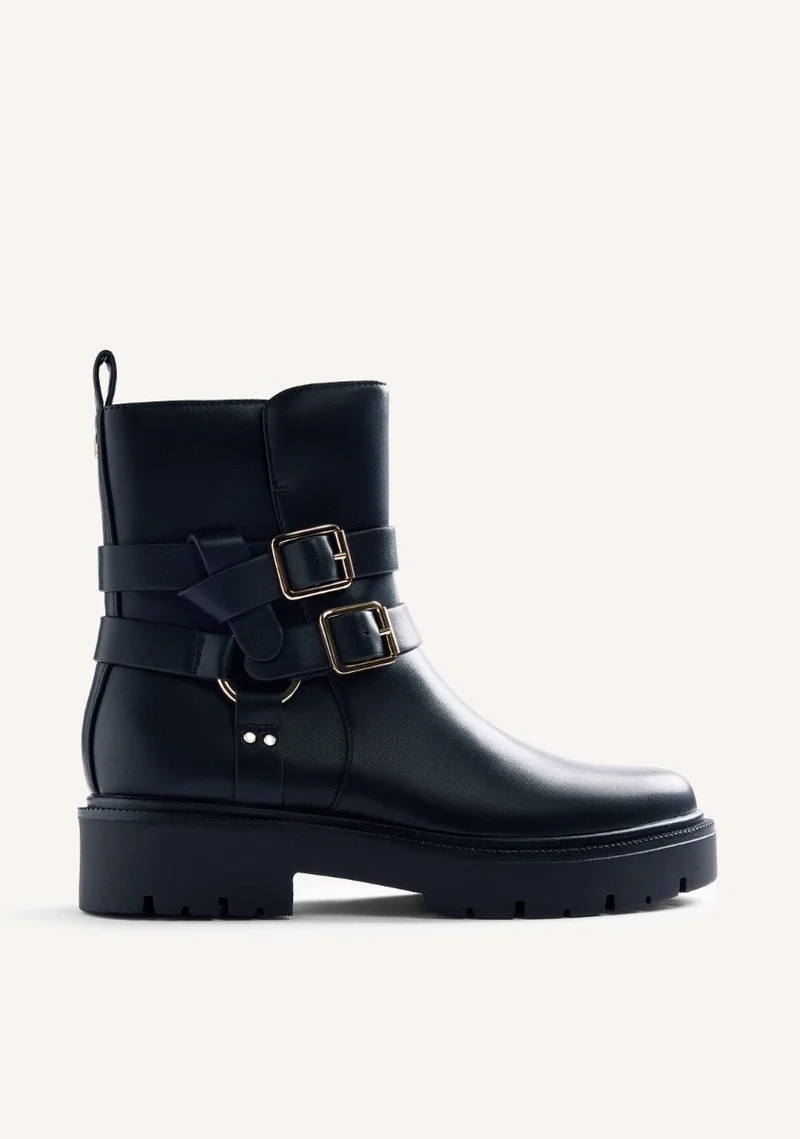 LEATHER BIKER BOOTS MORENCI