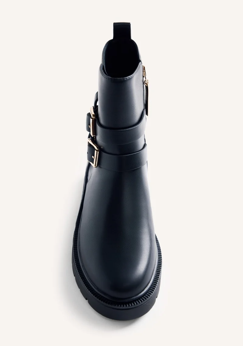 LEATHER BIKER BOOTS MORENCI