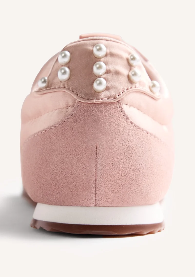 LEATHER SNEAKERS PEARLS CAPAC
