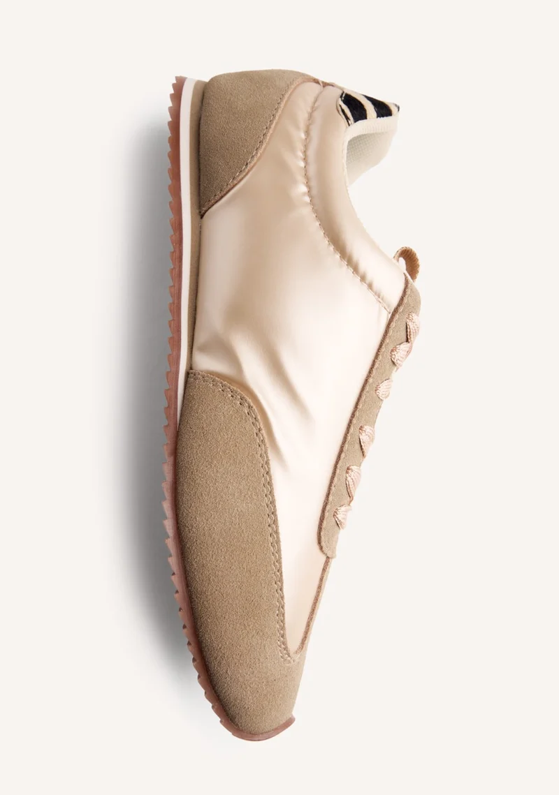 METALLIC LEATHER SNEAKERS PALISADE