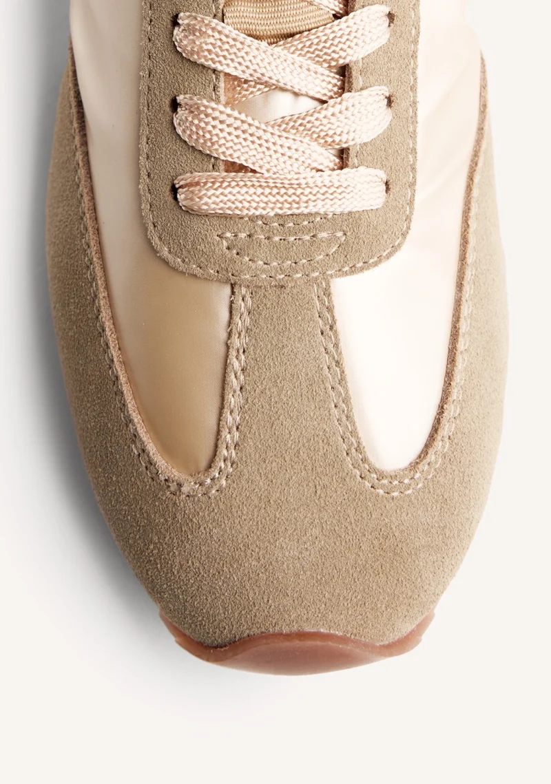METALLIC LEATHER SNEAKERS PALISADE