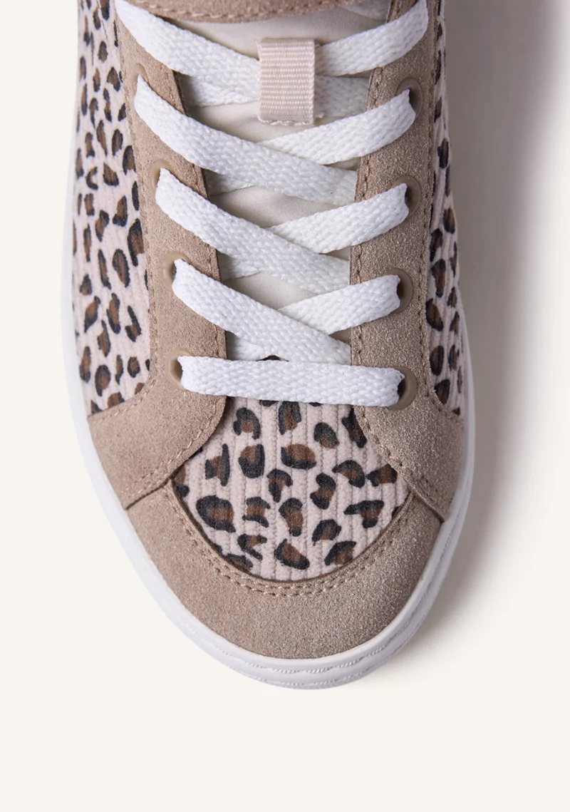 ANIMAL PRINT CORDUROY BOOTIE SNEAKERS KILKENY