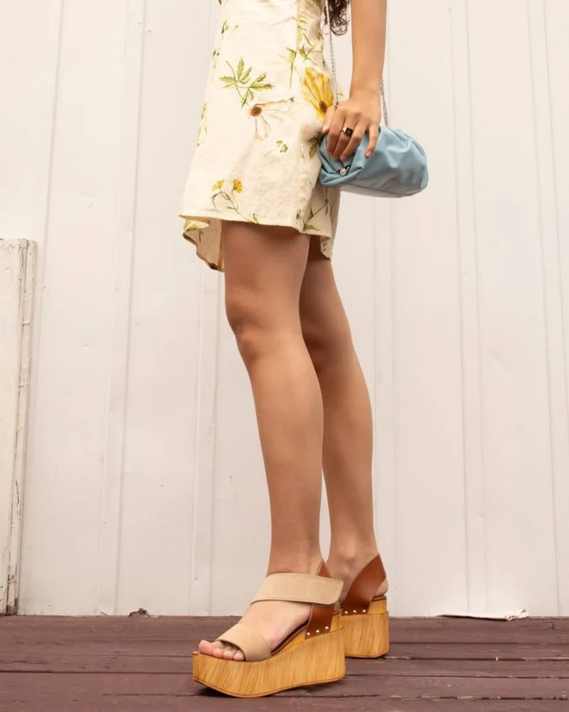Blaze Nude Multi Suede