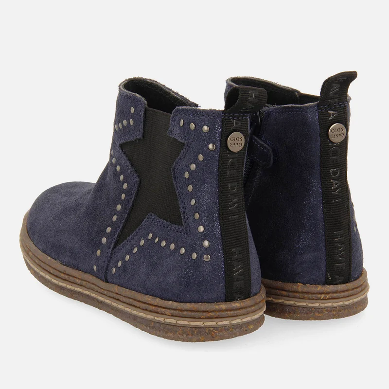 BOOTS WITH SHINY SUEDE LEATHER STUDS AJKA