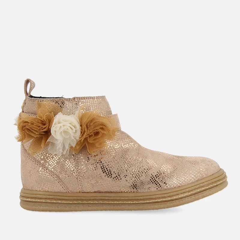 FLOWER-EMBROIDERED LEATHER BOOTS BAAL