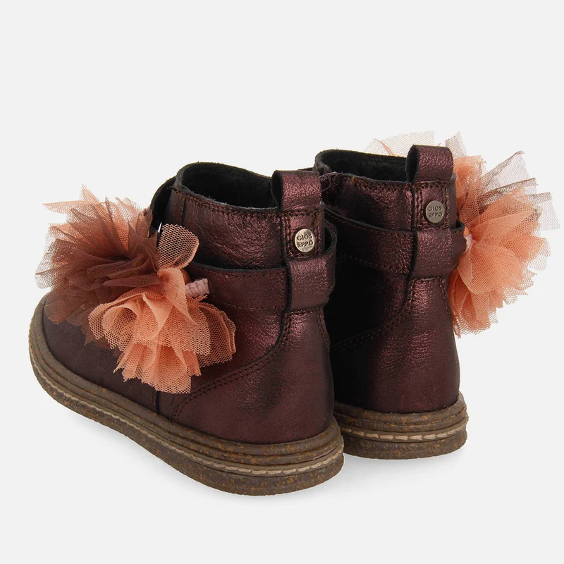 FLOWER-EMBROIDERED LEATHER BOOTS BAAL