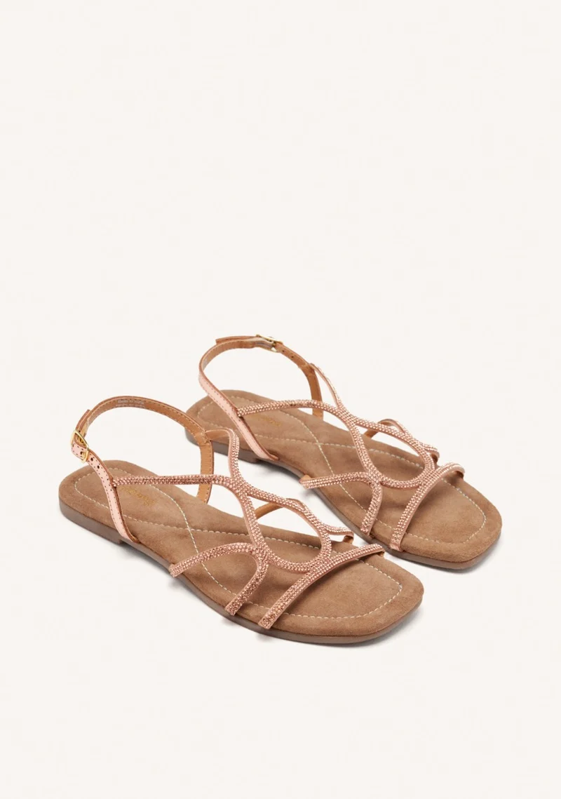 BEADED LEATHER SANDALS GILMANTON