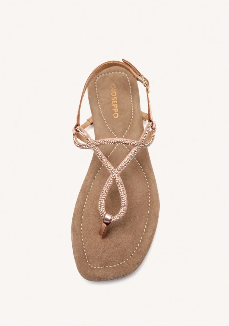 BEADED LEATHER SANDALS KINGFIELD