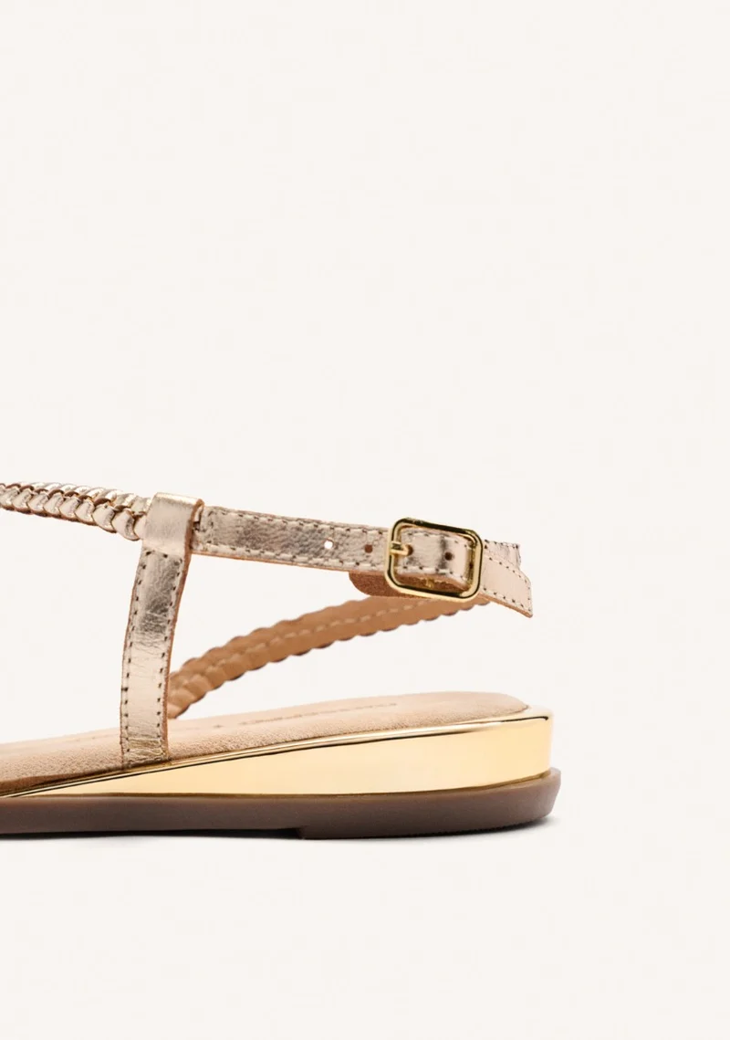 BRAIDED LEATHER SANDALS BRENTWOOD