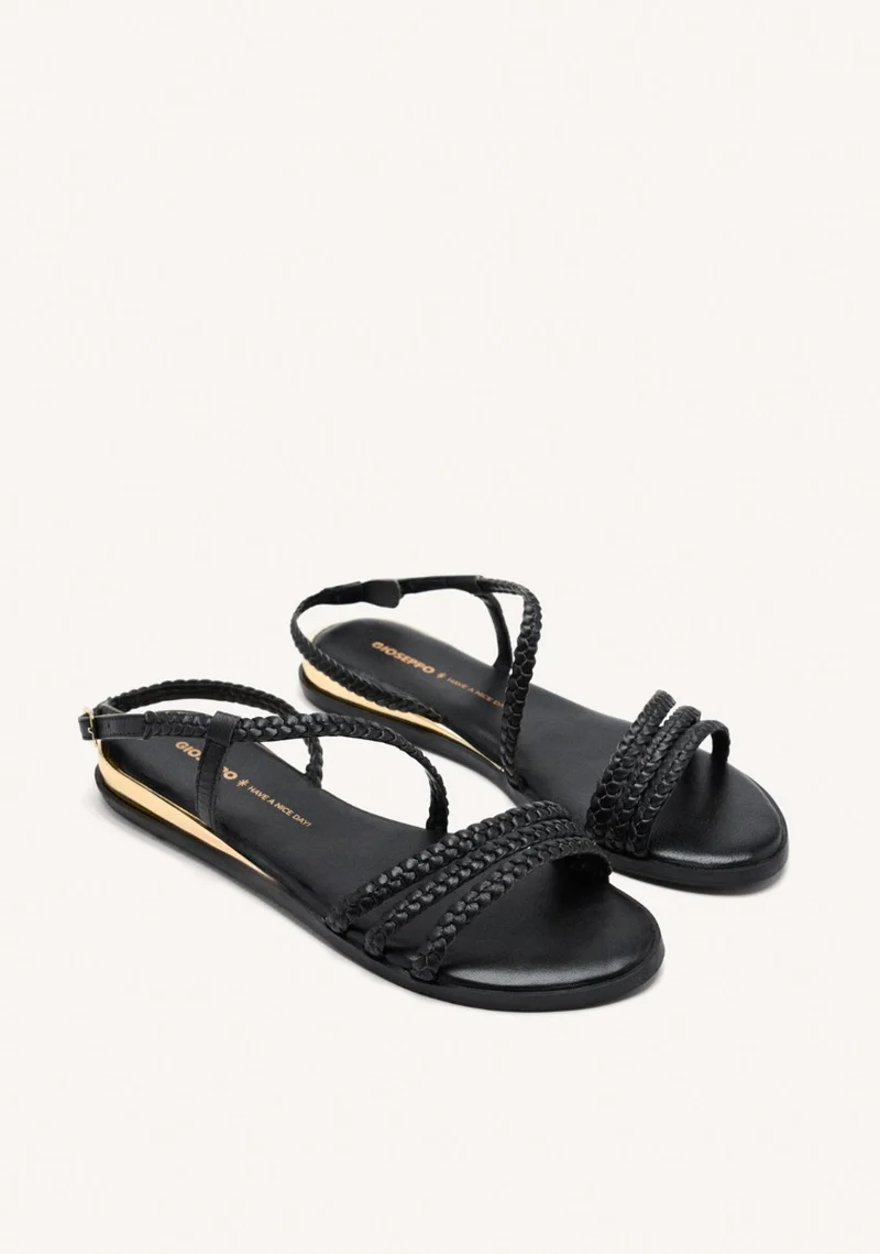 BRAIDED LEATHER SANDALS BRENTWOOD