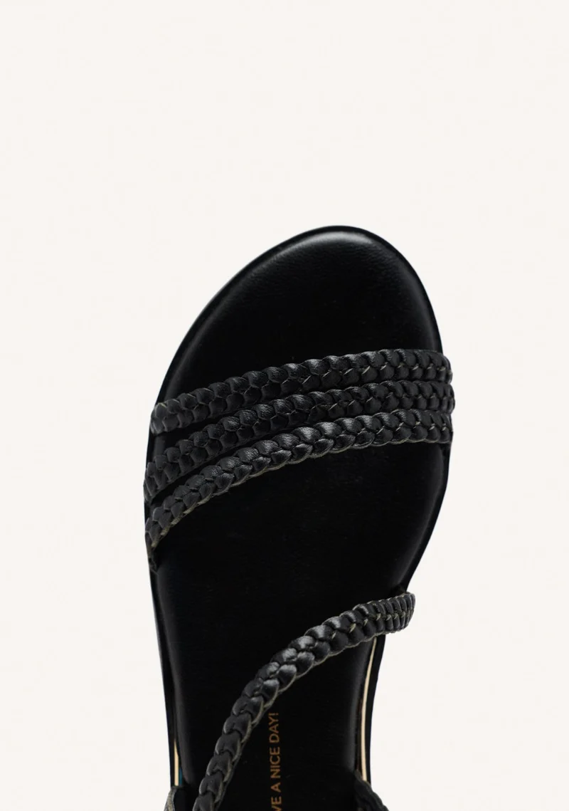 BRAIDED LEATHER SANDALS BRENTWOOD