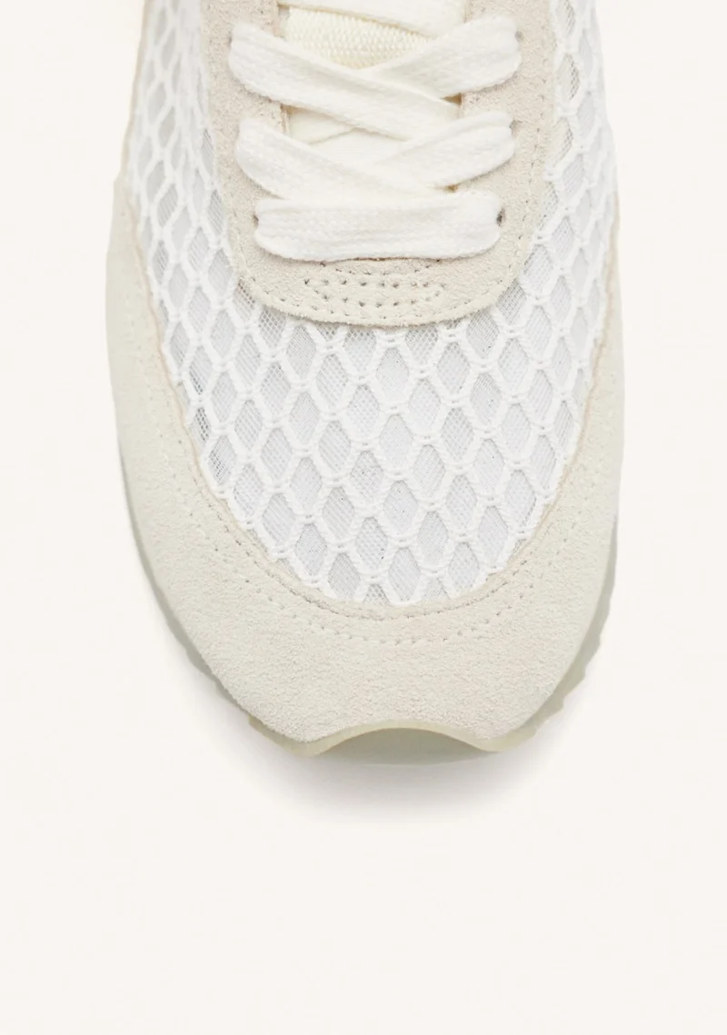MESH LEATHER SNEAKERS