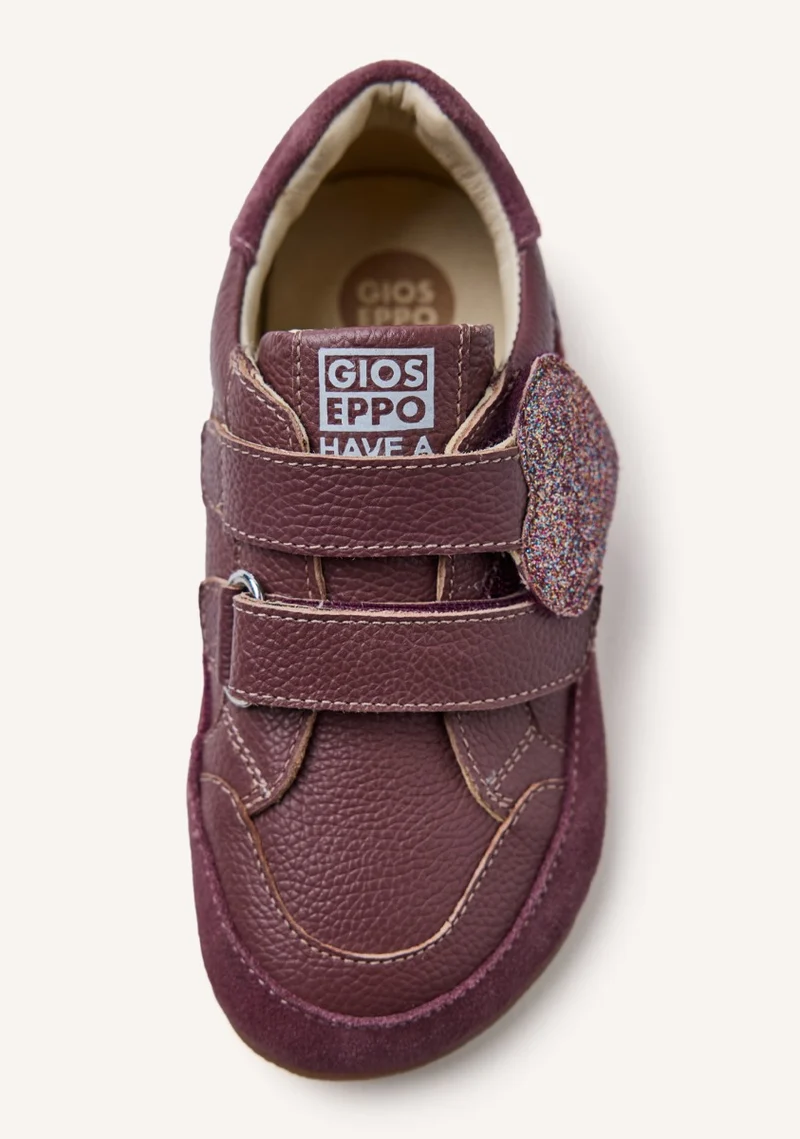GIOSEPPO BAREFOOT - SHINEY LEATHER SNEAKERS RENVILLE