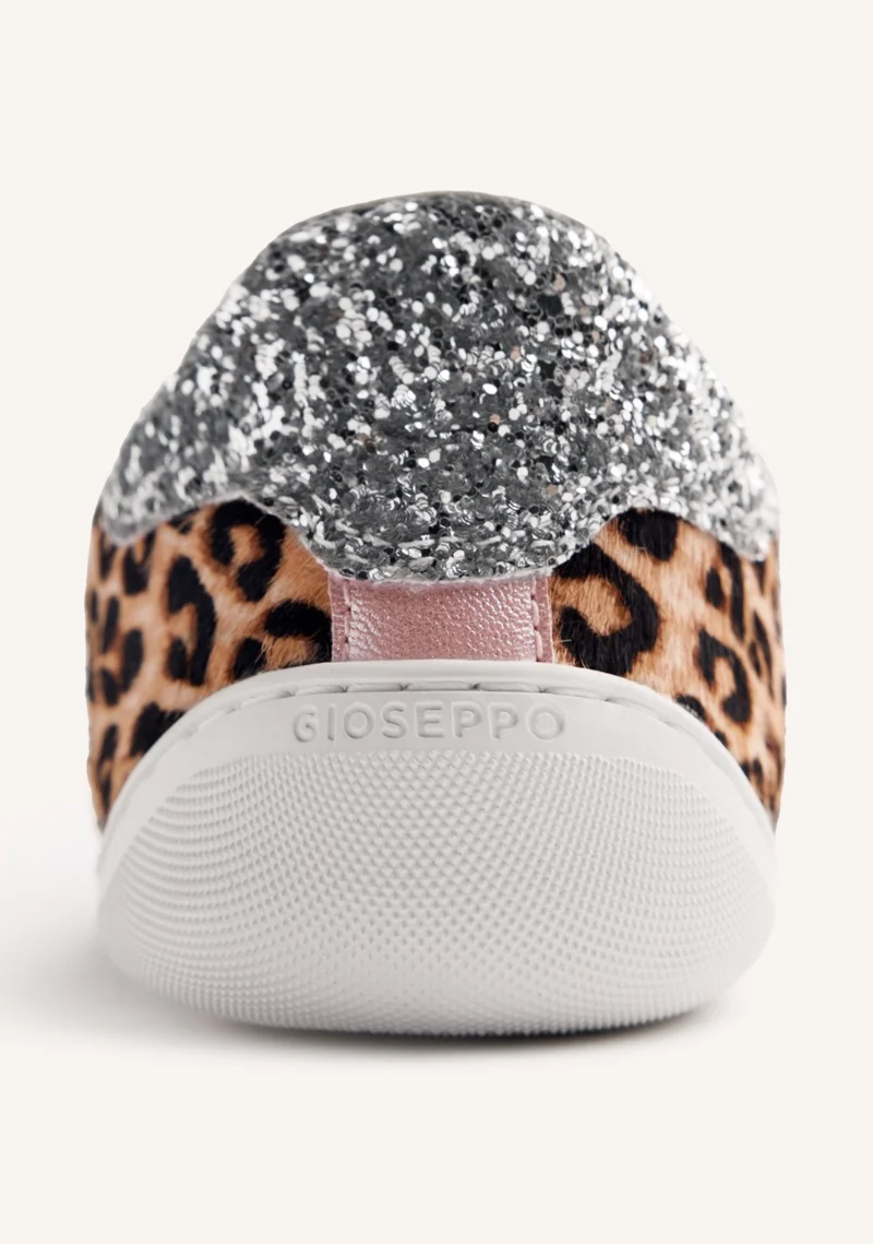 GIOSEPPO BAREFOOT - ANIMAL PRINT LEATHER SNEAKERS ANDEI