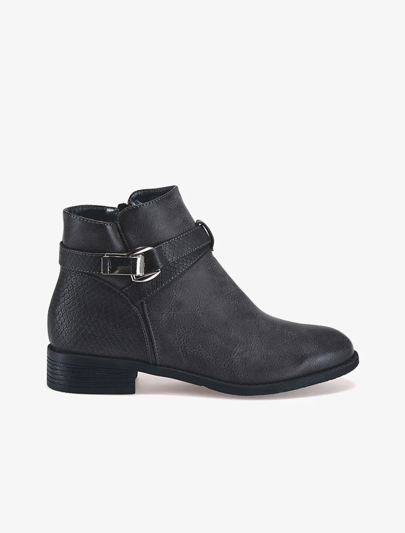 Bottines écailles - Gris