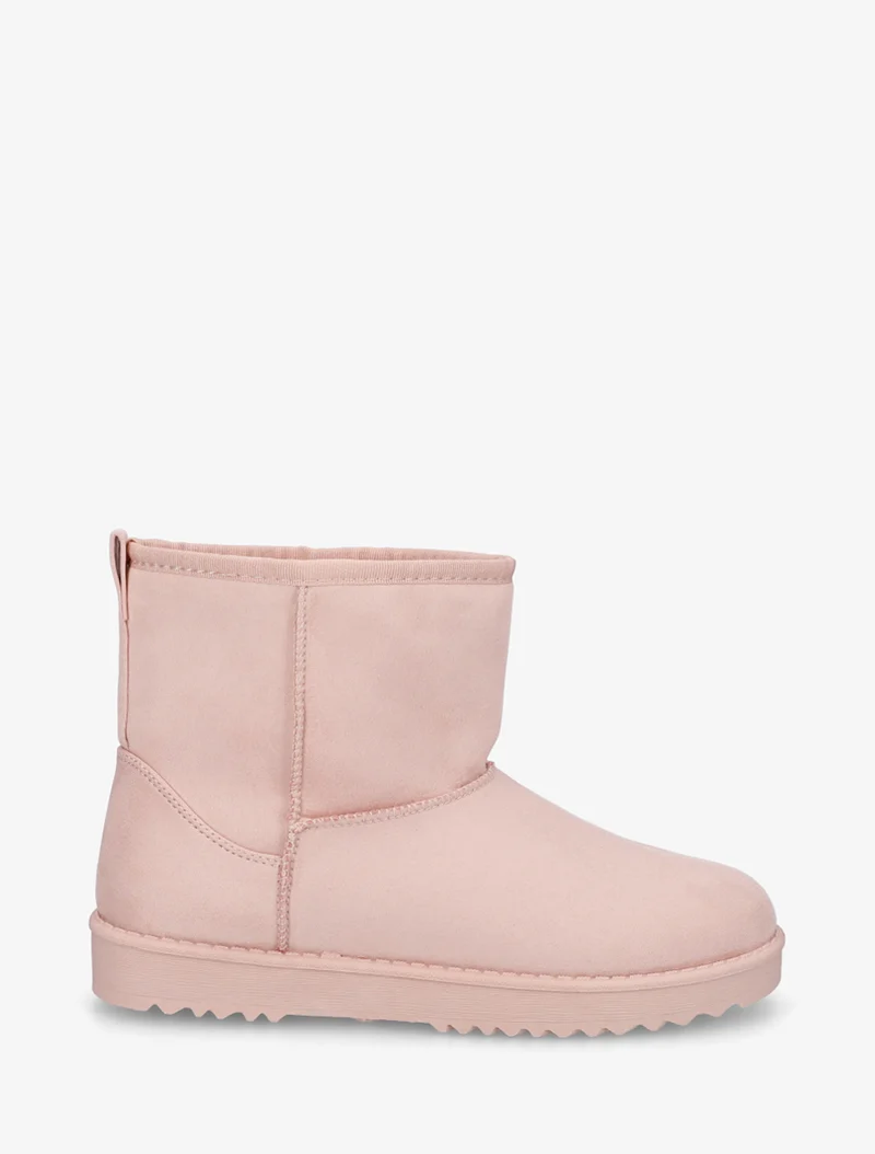 Boots fourrées basic unies - Rose