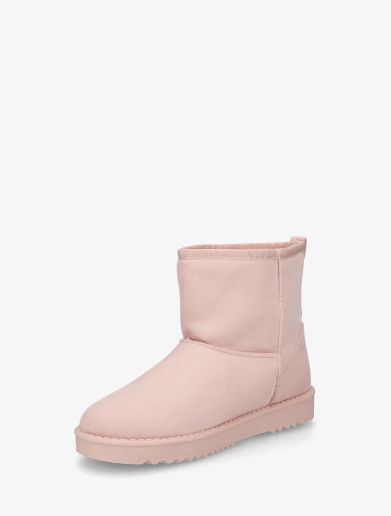 Boots fourrées basic unies - Rose