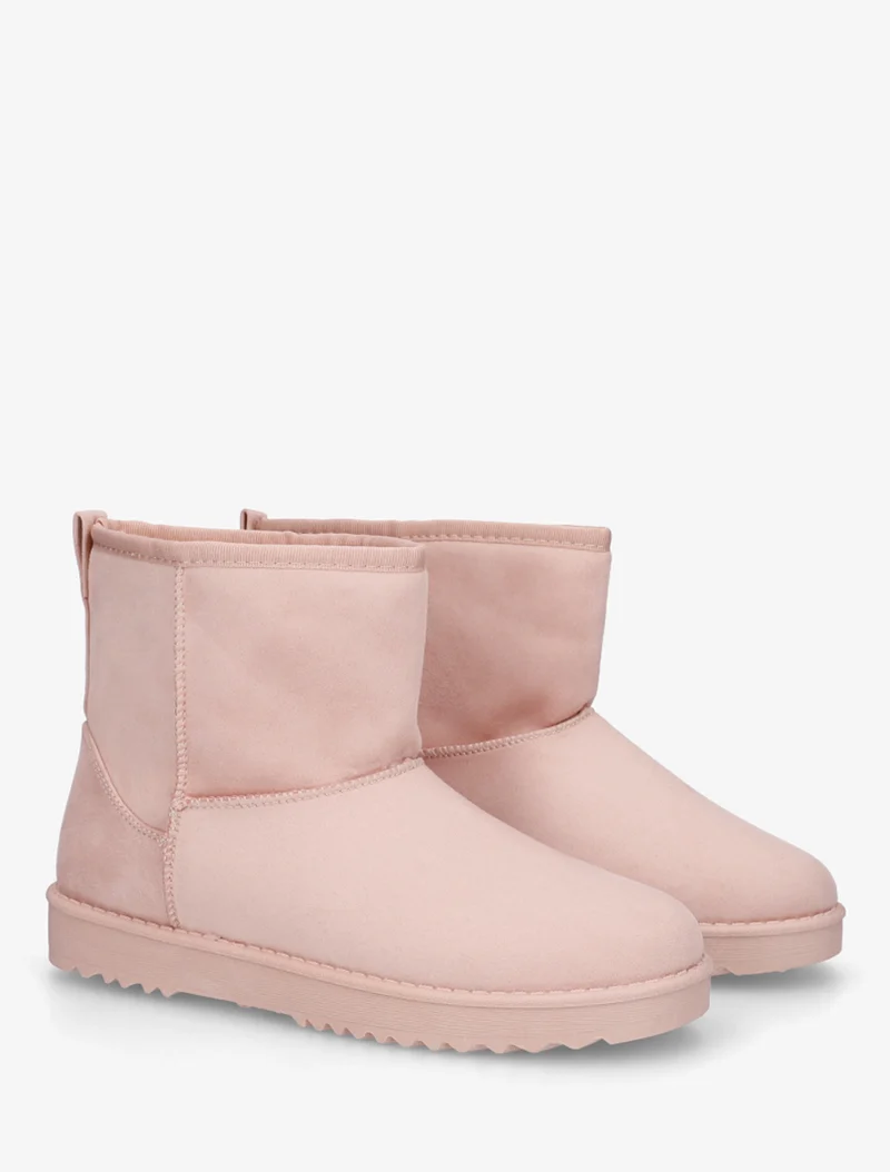 Boots fourrées basic unies - Rose