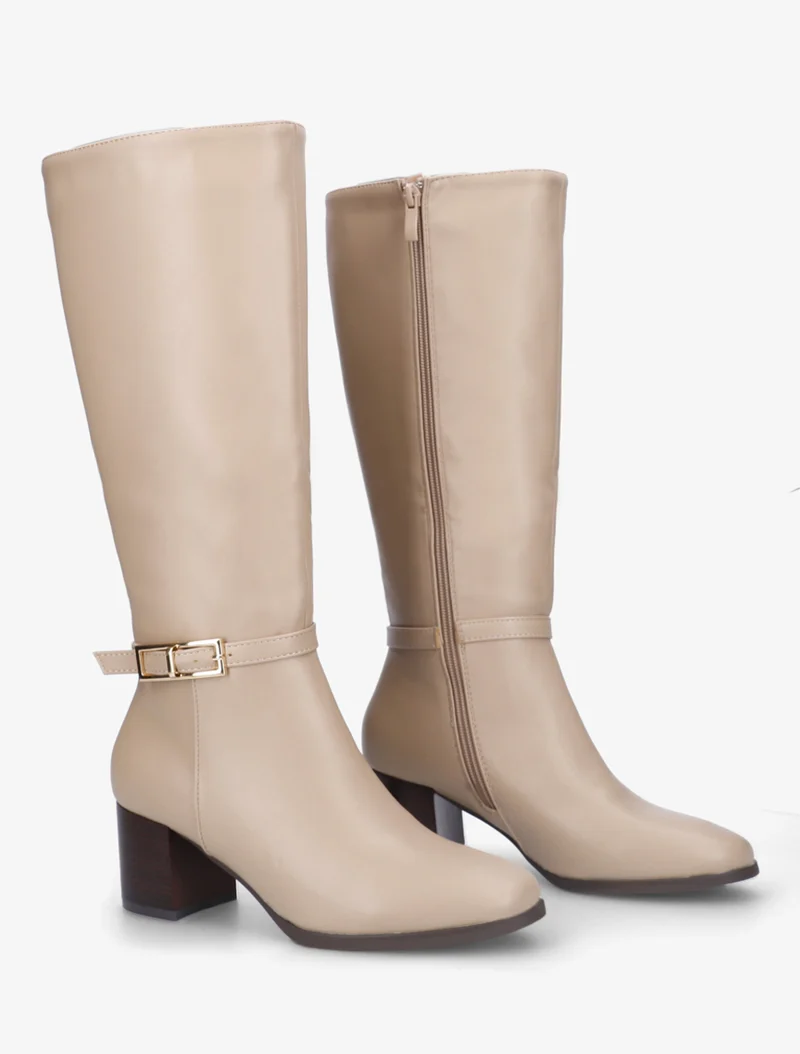 Bottes classiques à boucle - Beige