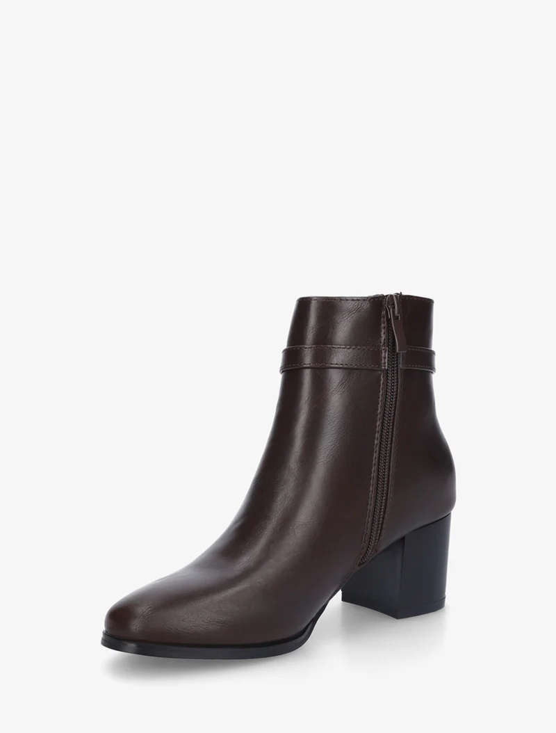 Bottines classiques à boucle - Marron