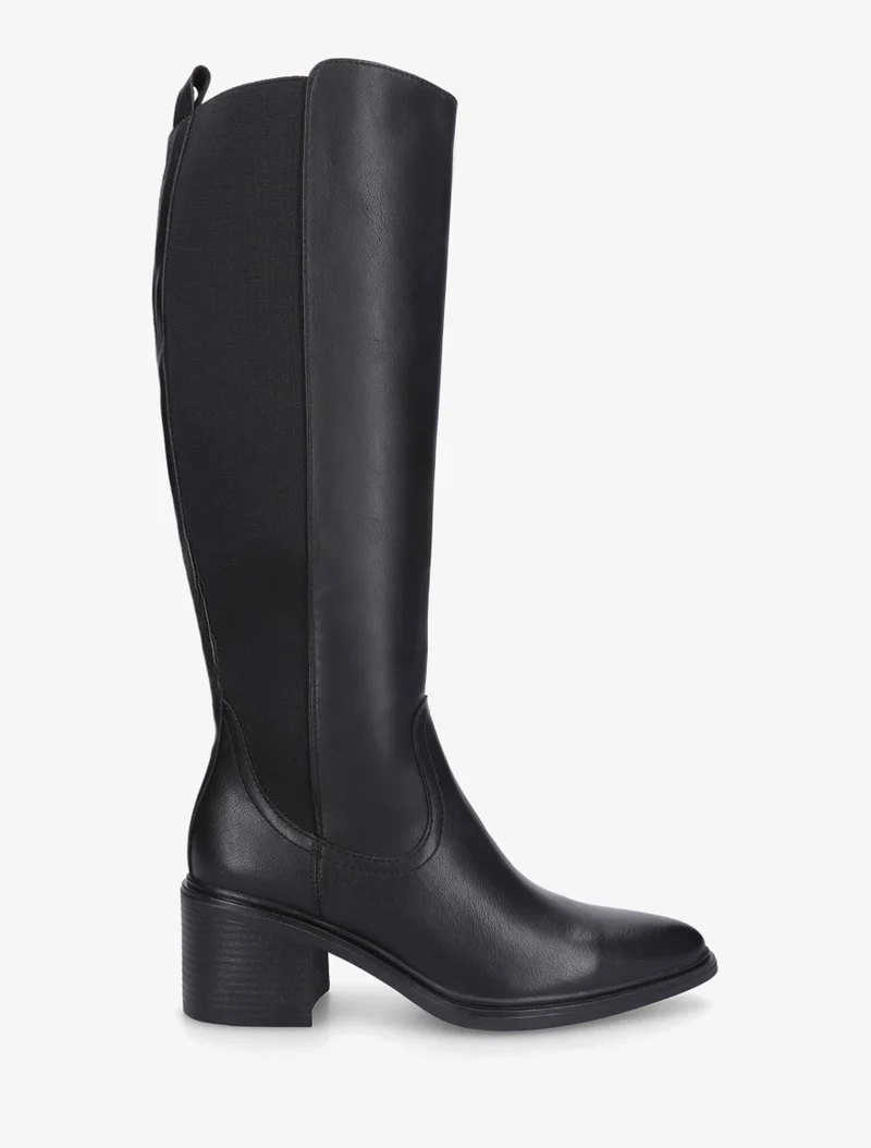 Bottes en simili à bouts pointus - Noir