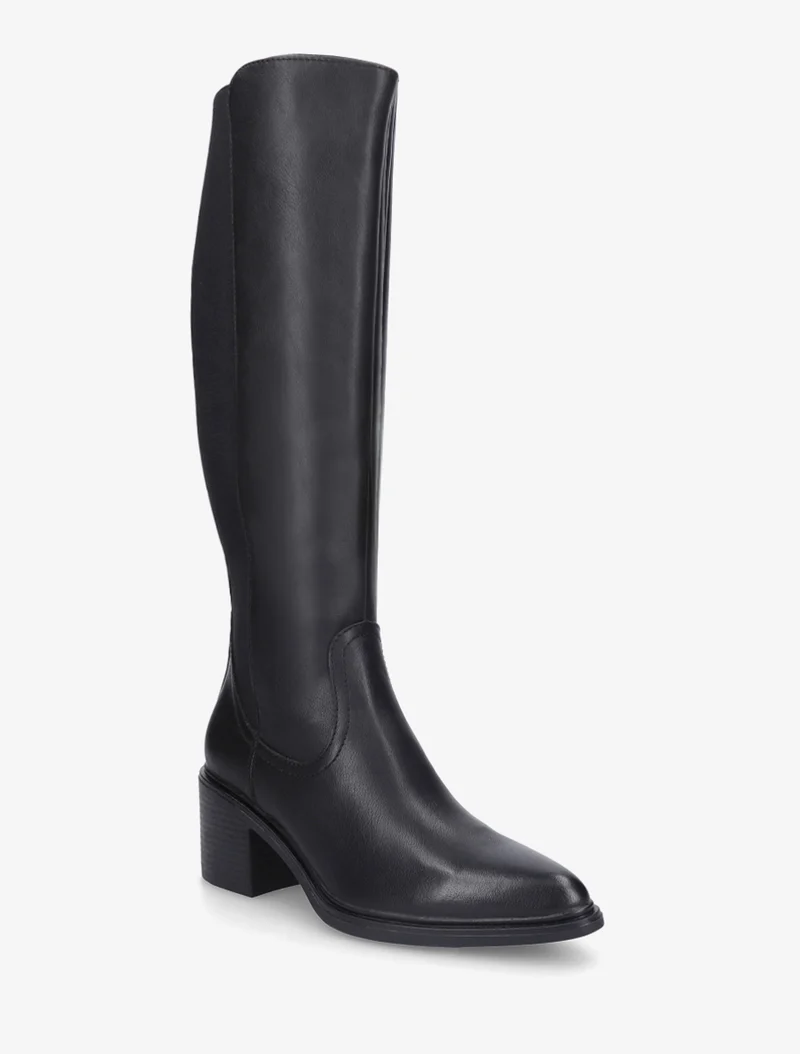 Bottes en simili à bouts pointus - Noir